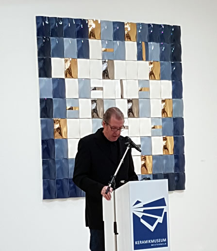 Christoph Hasenberg , delivering the Laudatio