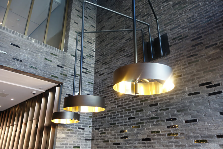 Regina Heinz Art in Architecture Portfolio 55VS: Foyer Lamps